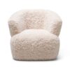 Sillón de diseño redondeado BOLL tapizado a medida - Imagen 3