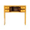 Consola de diseño oriental 100 madera de olmo amarillo con desgastes