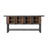 GM614 Consola de gran tamaño diseño oriental 212 madera de pino negro y natural
