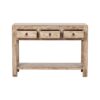 GM650 Consola de diseño oriental 130 madera de pino natural con desgastes