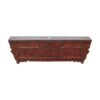 GM781 Mueble de televisión de diseño oriental 163 madera antigua rojo con desgastes