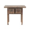 GM782 Consola de diseño oriental 96 madera antigua de olmo natural con desgastes