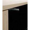 11518 Mueble de televisión de gran tamaño diseño moderno 200 color beige arena frente acanalado