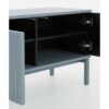 11519 Mueble de televisión de gran tamaño diseño moderno 200 color azul paloma frente acanalado