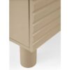 11522 Mueble de televisión diseño moderno 180 color beige arena con relieve