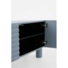 11523 Mueble de televisión diseño moderno 180 color azul paloma con relieve