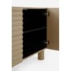 11524 Aparador de diseño moderno 180 color beige arena y frente con relieve