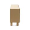 11524 Aparador de diseño moderno 180 color beige arena y frente con relieve