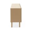 11528 Aparador de diseño moderno 180 color beige arena paloma 4 puertas