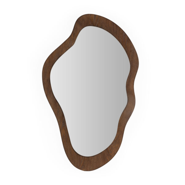 13460 Espejo de diseño moderno 95 marco de madera forma irregular