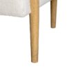 615247 Sillón butaca de diseño nórdico madera y tapizado bouclé beige
