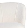 615282 Sillón butaca diseño moderno patas de madera y tapizado bouclé beige