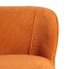 615283 Sillón butaca diseño moderno patas de madera y tapizado bouclé terracota