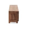 11510 Mueble de televisión de diseño rústico industrial 160 madera maciza de acacia y metal