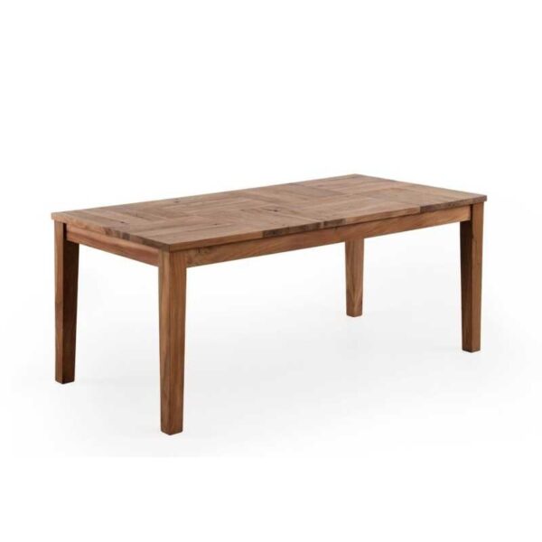 11516 Mesa de diseño rústico 180 madera maciza de acacia reciclada