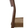 11588 Silla de diseño nórdico vintage madera de fresno y asiento trenzado