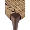 11588 Silla de diseño nórdico vintage madera de fresno y asiento trenzado