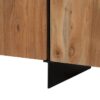 614466 Aparador de gran tamaño diseño rústico industrial 200 madera de acacia y hierro