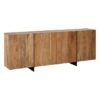 614466 Aparador de gran tamaño diseño rústico industrial 200 madera de acacia y hierro