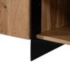 614467 Mueble de televisión de gran tamaño diseño rústico industrial 200 madera de acacia y hierro