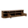614965 Mueble de televisión gran tamaño diseño rústico 198 madera de mango acabado natural