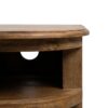 614965 Mueble de televisión gran tamaño diseño rústico 198 madera de mango acabado natural