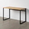 615299 Escritorio de diseño industrial 120 madera de mango con hierro negro