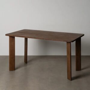 615807 Mesa de comedor de diseño rústico 145 madera de mango natural