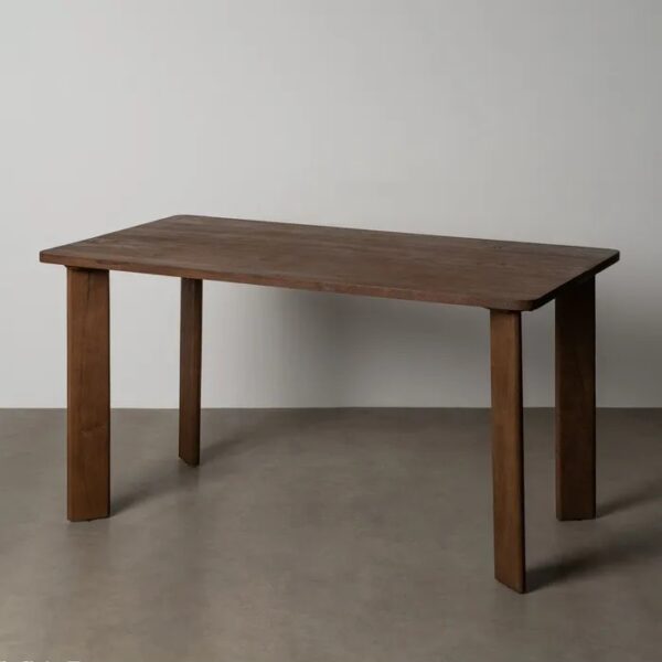 615807 Mesa de comedor de diseño rústico 145 madera de mango natural