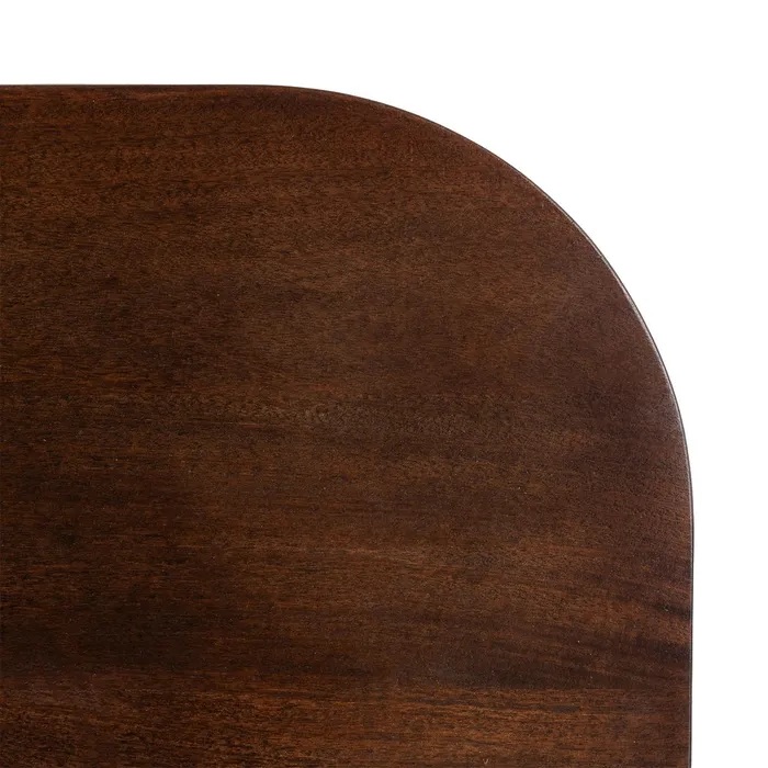 615809 Mesa de centro cuadrada diseño rústico 80 madera de mango natural