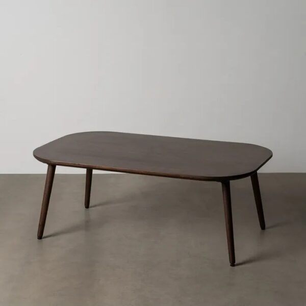 615811 Mesa de centro de diseño rústico 115 madera de mango natural