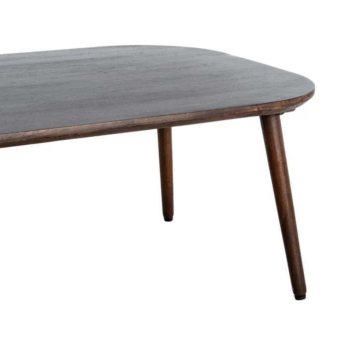 615811 Mesa de centro diseño rústico 115 madera de mango natural