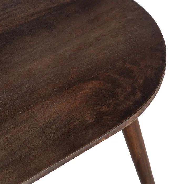 615811 Mesa de centro diseño rústico 115 madera de mango natural