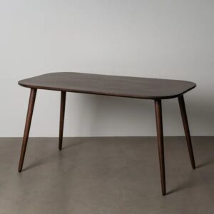 615813 Mesa de comedor de diseño rústico 145 madera de mango natural