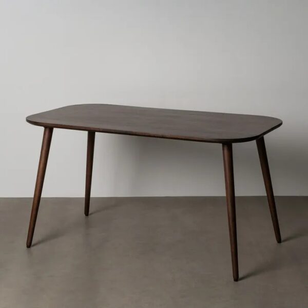 615813 Mesa de comedor de diseño rústico 145 madera de mango natural