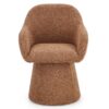 0734542 Sillón giratorio de diseño moderno ANTARA tapizado total terracota