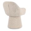 0734543 Sillón giratorio de diseño moderno ANTARA tapizado total beige