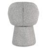 0734544 Sillón giratorio de diseño moderno ANTARA tapizado total gris