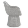 0734544 Sillón giratorio de diseño moderno ANTARA tapizado total gris