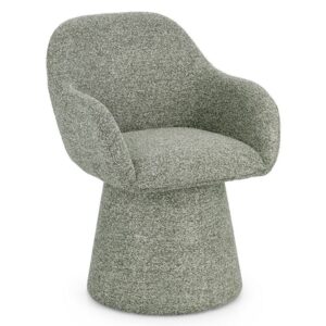 0734545 Sillón giratorio de diseño moderno ANTARA tapizado total verde