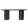 0747218 Mesa de comedor gran tamaño diseño moderno ORISSA 200 madera de mango