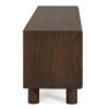 0747471 Mueble de televisión diseño moderno HEMMING 170 madera de acacia y tiradores de mármol