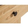 334012 Mesita de noche diseño rústico oriental 45 madera de mindi natural