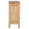 334012 Mesita de noche diseño rústico oriental 45 madera de mindi natural