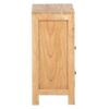 334023 Mesita de noche diseño rústico oriental 45 madera de mindi natural