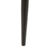 498001 Silla de diseño moderno tapizado beige costuras cuadrícula y patas metal negro