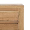 614619 Mesita de noche diseño rústico oriental 45 madera mindi natural