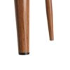 614625 Silla de diseño moderno acero acabado madera y tapizado beige