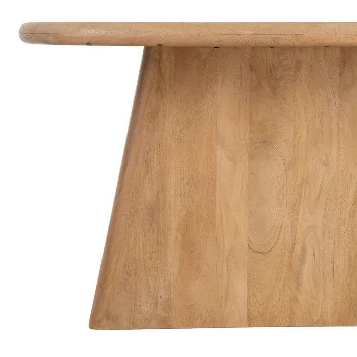 615336 Mesa de comedor de diseño rústico moderno 180 madera de mango natural