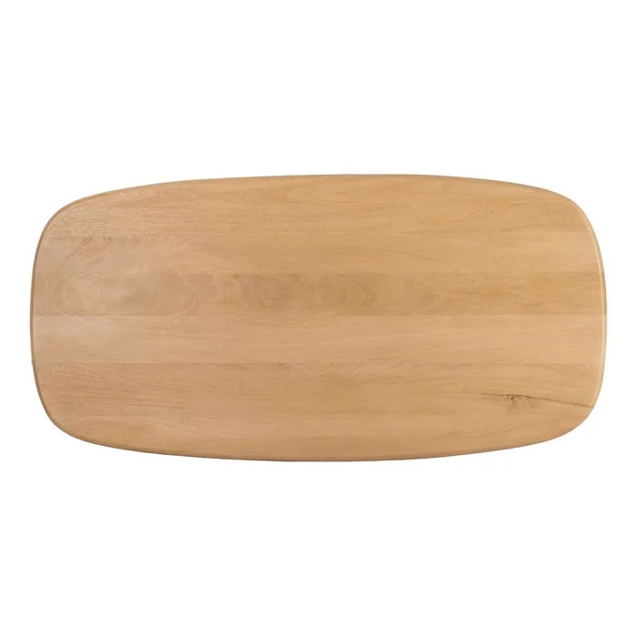 615336 Mesa de comedor de diseño rústico moderno 180 madera de mango natural